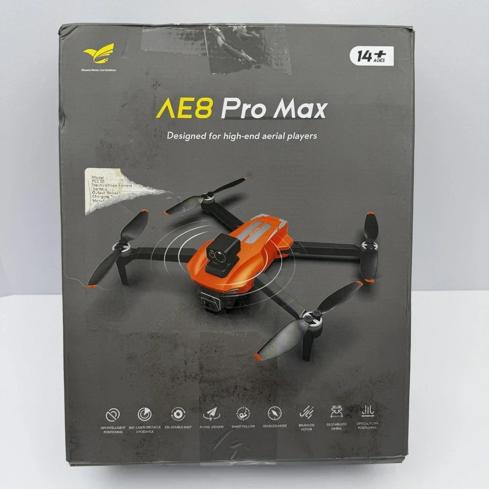 Shengmilo AE8 Pro Max GPS Drone RC Quadcopter Obstacle Avoidance Headless Orange